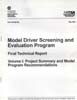Model Driver Screening and Evaluation Program-Volume 1: